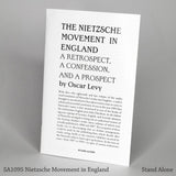 The Nietzsche Movement in England | Oscar Levy | SA1095 | Ltd. Ed. 66
