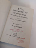 K17 - A New Dictionary of Quotations | H.L. Mencken (Library Binding)