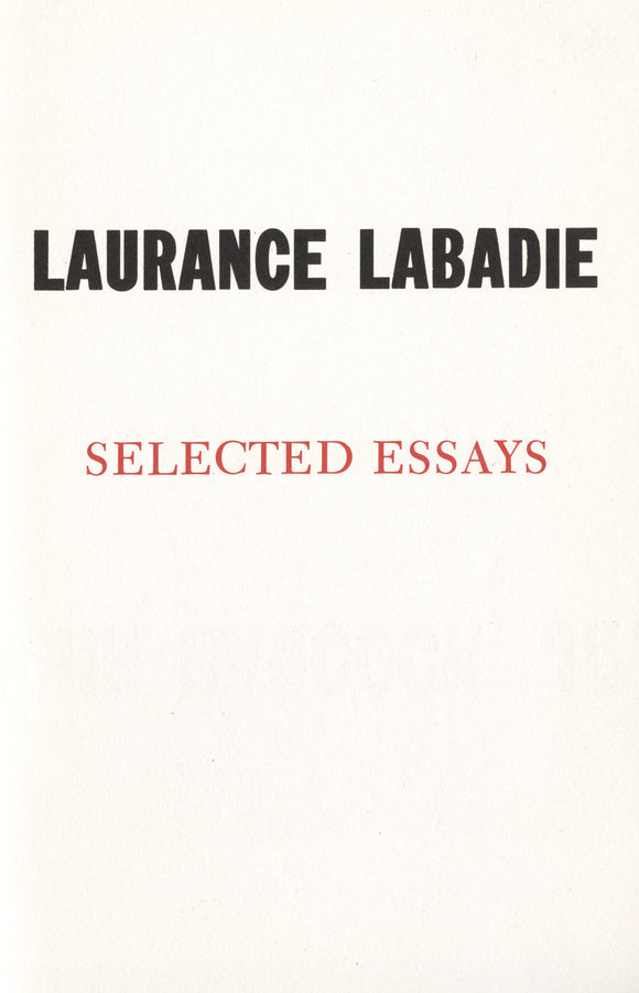 Selected Essays | Laurance Labadie | Libertarian Broadsides No. 7